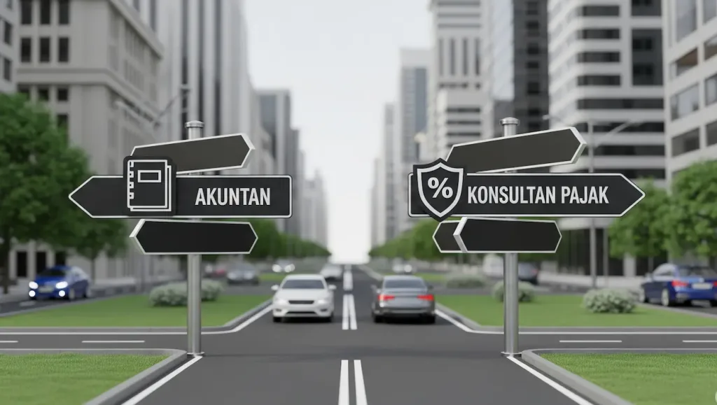 Perbandingan antara konsultan pajak vs akuntan sebagai pilihan strategis bagi pemilik bisnis.