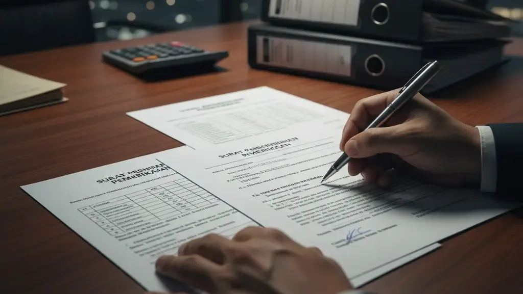 Dokumen surat perintah pemeriksaan pajak dan sphp.