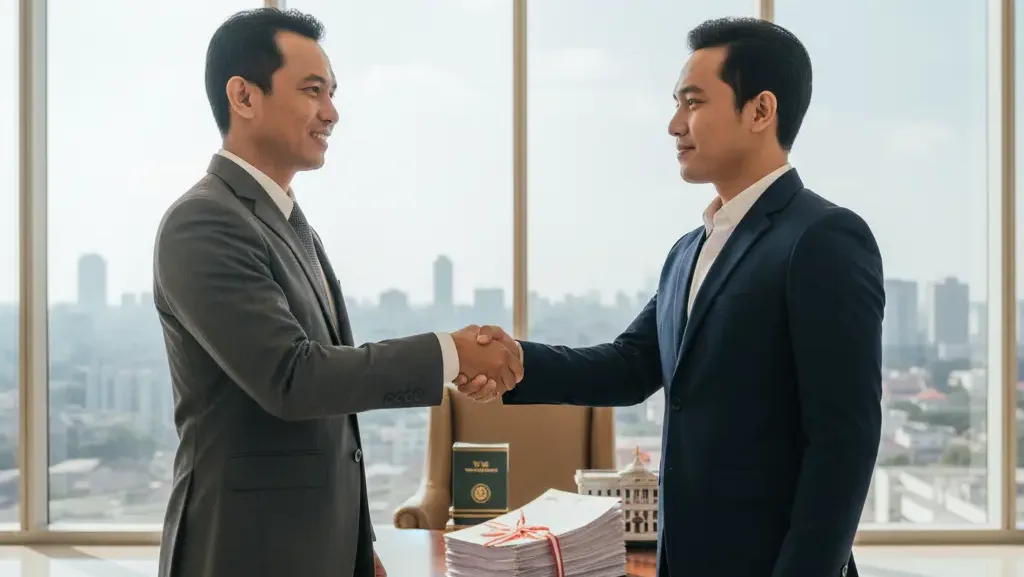 Kesepakatan kerjasama bisnis antara pemilik PT dan mitra strategis di Jakarta.