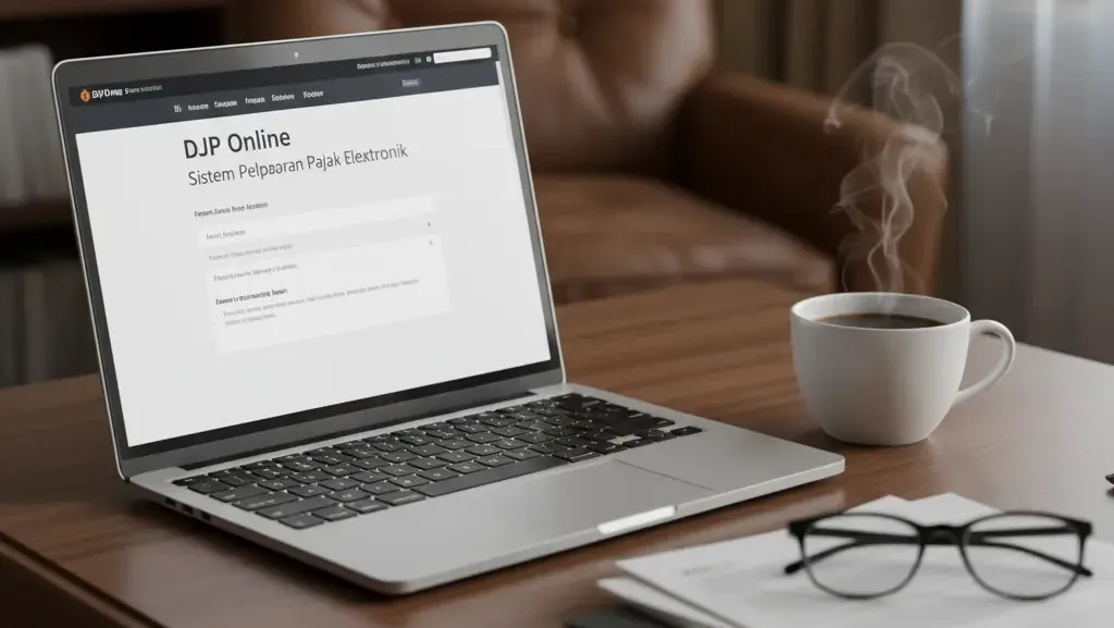Akses layanan pajak online DJP untuk pelaporan SPT Tahunan pribadi.