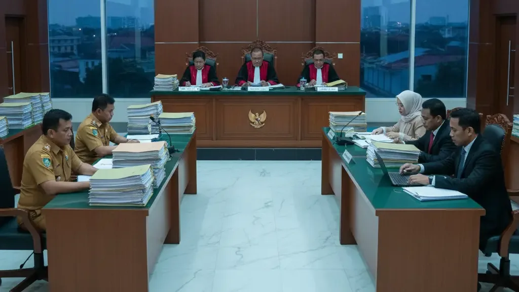 Sidang sengketa pajak di pengadilan pajak jakarta.