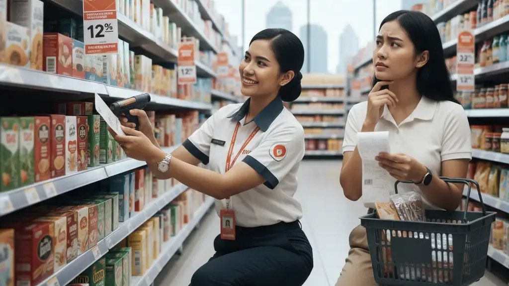 Dampak kenaikan tarif ppn 12 persen terhadap harga barang konsumen.