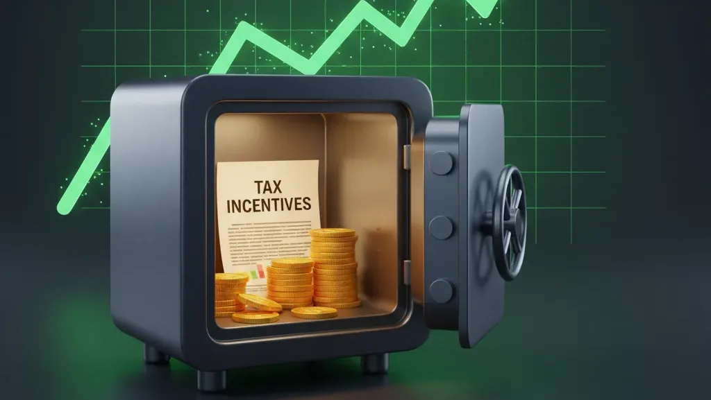 Ilustrasi keuntungan finansial dari insentif pajak perusahaan.