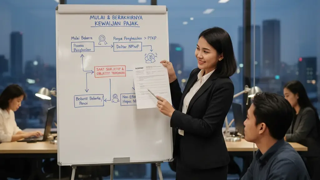 Penjelasan mulai dan berakhirnya kewajiban subjek pajak oleh hrd.