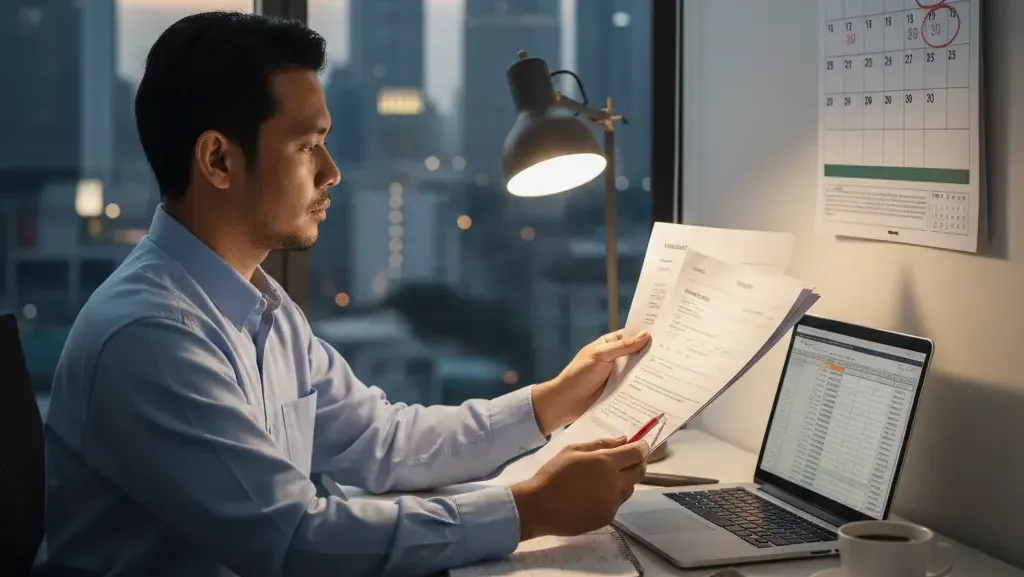 Akuntan menentukan saat terutang pajak berdasarkan tanggal invoice dan surat jalan.