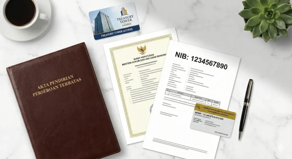 Paket bundling jasa pembuatan pt dan virtual office skaiwork scbd.