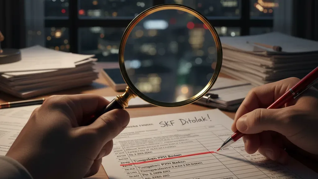 Pemeriksaan detail utang pajak penyebab penolakan skf.