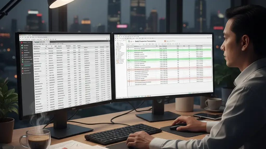 Analis melakukan screening database perusahaan pembanding transfer pricing.