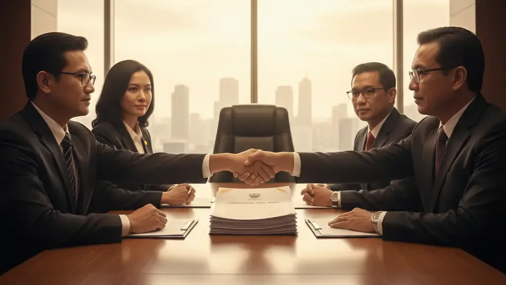 Proses negosiasi dan penyelesaian sengketa pajak antara perusahaan dan otoritas terkait.