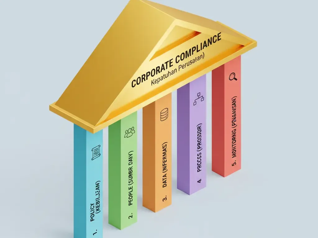 Ilustrasi Tax Control Framework dalam manajemen risiko pajak perusahaan.