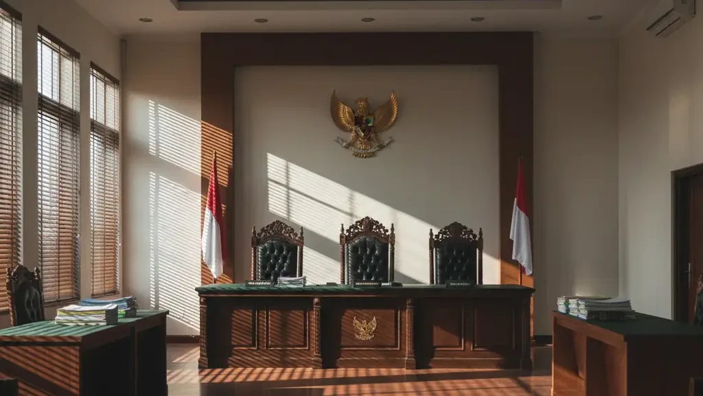 Ruang sidang Pengadilan Pajak Indonesia tempat berlangsungnya proses banding pajak korporasi.