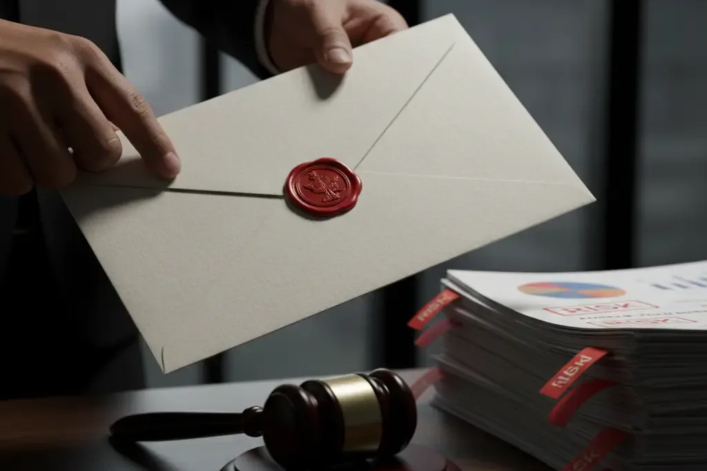 Pengiriman somasi dan dokumen audit sebagai langkah awal menghadapi wanprestasi mitra bisnis.