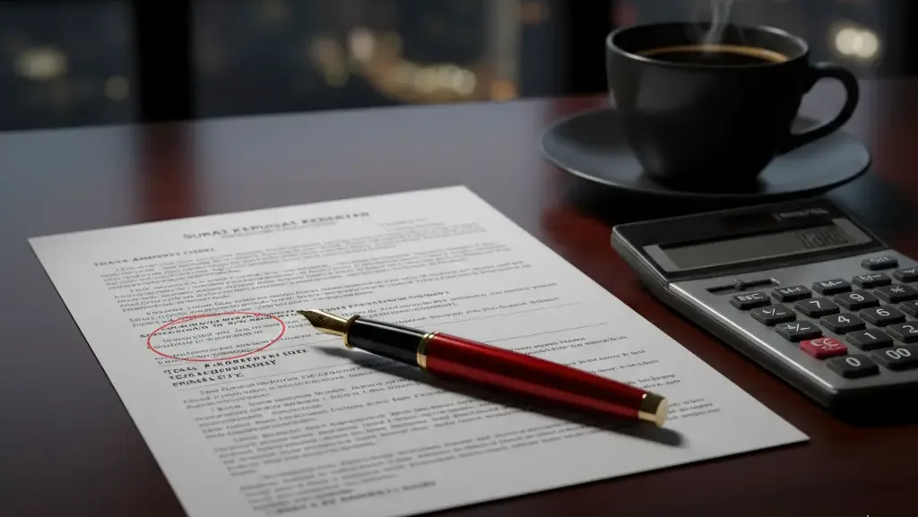 Perhitungan denda 30 persen keberatan pajak atas keputusan yang ditolak oleh DJP.