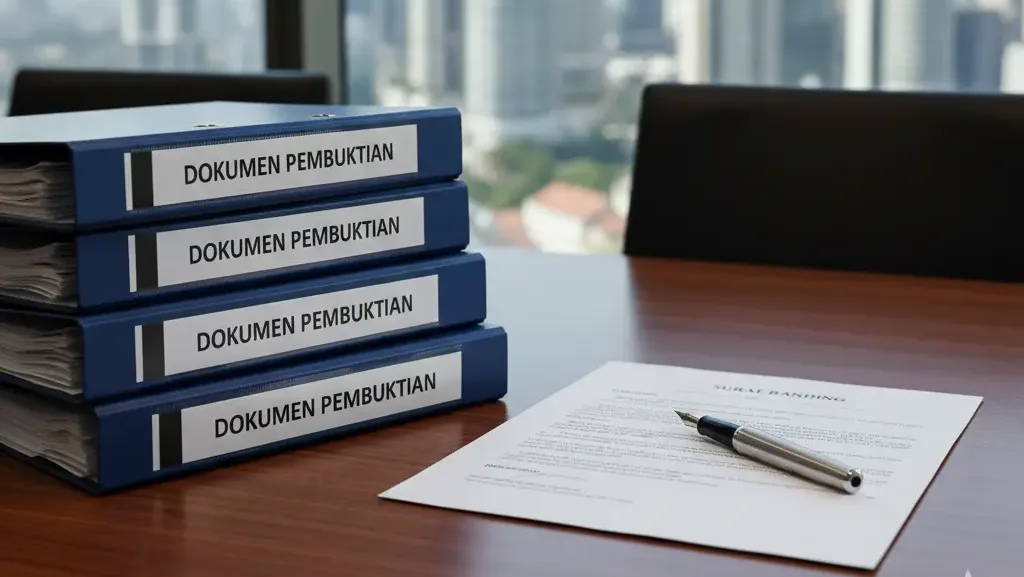 Persiapan dokumen pembuktian dan surat banding yang terstruktur rapi untuk memenangkan sengketa di Pengadilan Pajak.