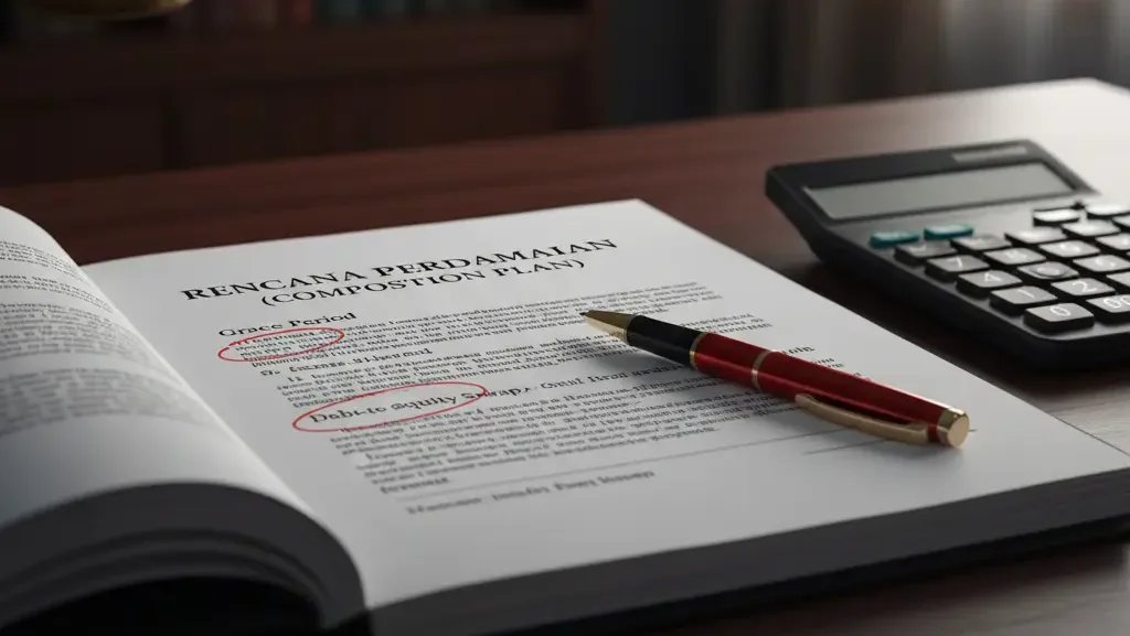 Dokumen rencana perdamaian sebagai kunci penyelesaian kasus PKPU.