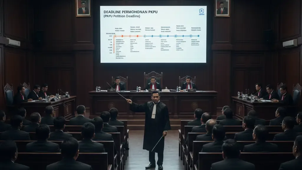 Suasana tegang tahapan sidang PKPU di Pengadilan Niaga Jakarta Pusat.