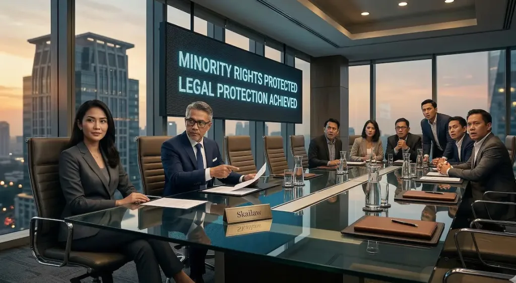 Pengacara Skailaw mendampingi klien untuk melindungi hak pemegang saham minoritas dalam sengketa korporasi di SCBD.