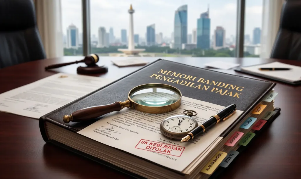 Representasi komitmen waktu dan persiapan akuntansi forensik tingkat tinggi selama periode kritis jangka waktu pengajuan banding pajak korporasi.