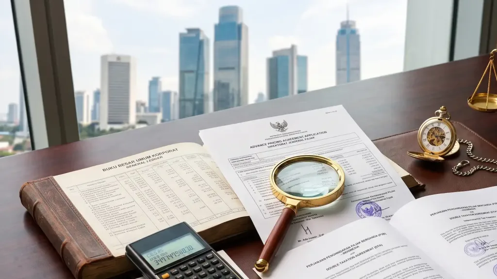 Penelaahan forensik atas alokasi anggaran perseroan untuk merumuskan biaya pengajuan advance pricing agreement tingkat multinasional di ruang komando SCBD.
