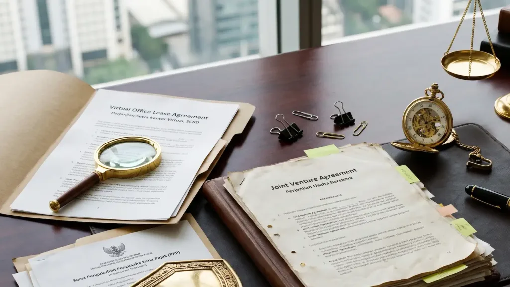 Penelaahan forensik atas kontrak domisili komersial premium sebagai fondasi utama yang mendefinisikan keunggulan virtual office tingkat eksekutif.